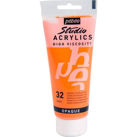 Peinture acrylique Pebeo 100ml Orange cadmium imit N°32