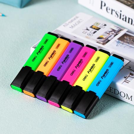 Set de 6 surligneurs deli