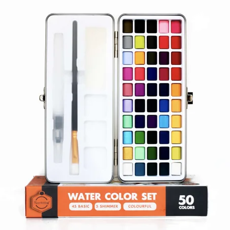 Set aquarelle Keep Smiling 50 couleurs