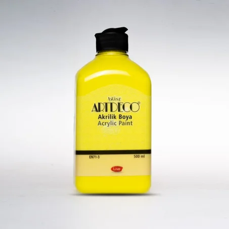 Peinture acrylique ARTDECO 500ml Jaune citron 3627