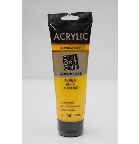 Peinture acrylique Colortone 120ml Jaune azo moyen