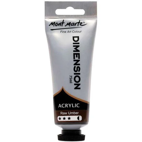 Peinture acrylique Mont Marte Dimension 75ml Terre d'ombre naturelle