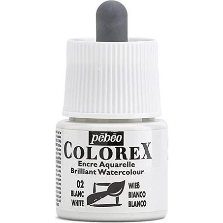 Encre aquarelle Colorex Pebeo 45ml Blanc