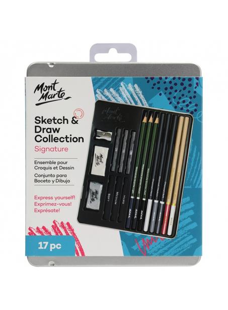 Ensemble pour croquis et dessin Mont Marte 17pcs