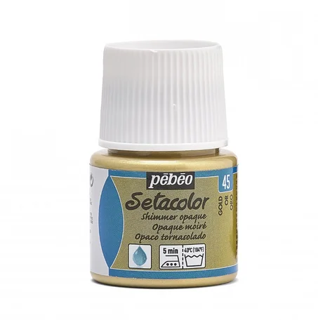Peinture tissu setacolor Pebeo 45ml Or N°45