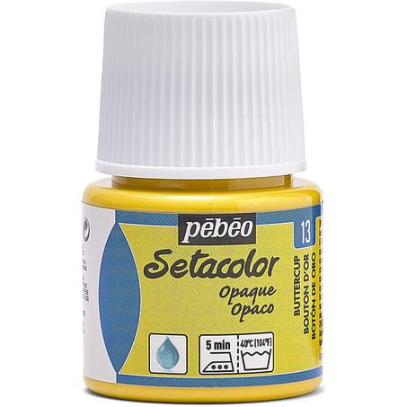 Peinture tissu setacolor Pebeo 45ml Bouton d'or N°13