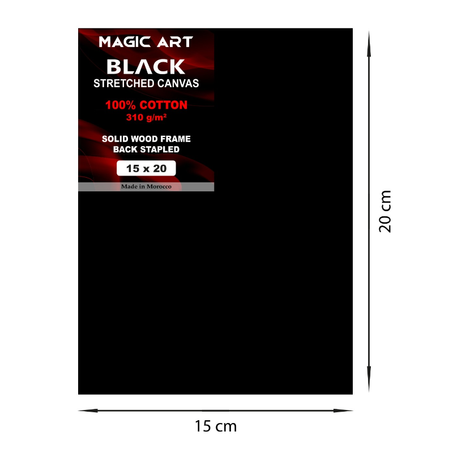 Toile Magic Art Black 15x20 cm