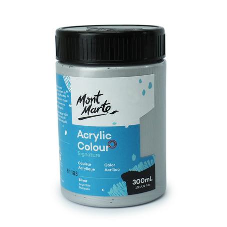 Peinture acrylique Mont Marte 300ml Argentée