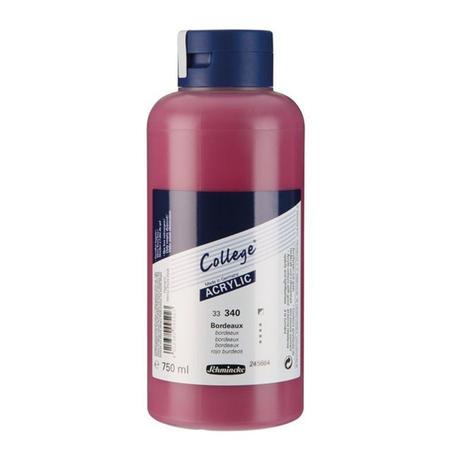 Peinture acrylique Schmincke Bordeaux 750ml