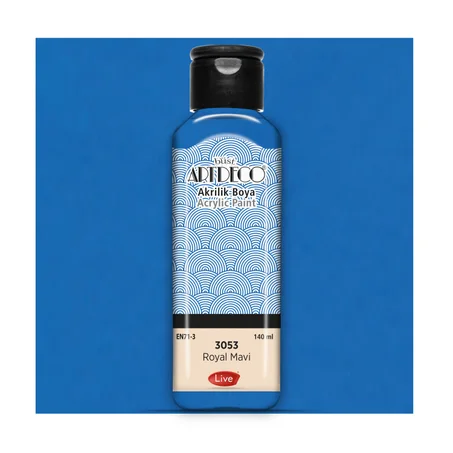 Peinture acrylique ARTDECO 140ml Bleu royal 3053