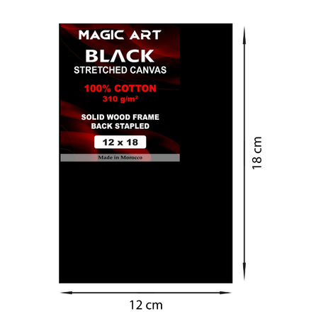 Toile Magic Art Black 12x18 cm