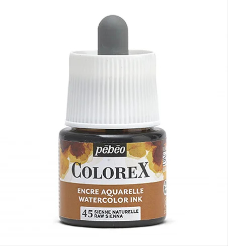 Encre aquarelle Colorex Pebeo 45ml Sienne naturelle