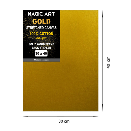 Toile Magic Art Gold 30x40 cm
