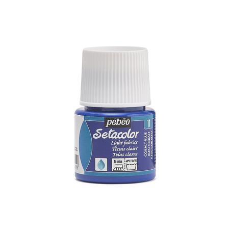 Peinture tissu setacolor Pebeo 45ml Bleu cobalt N°11