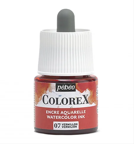 Encre aquarelle Colorex Pebeo 45ml Vermillon