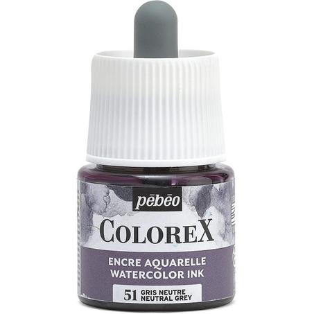 Encre aquarelle Colorex Pebeo 45ml Gris neutre