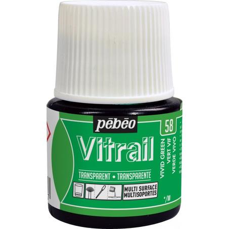 Peinture Vitrail Pebeo Vert vif N°58 45ml