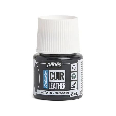 Peinture cuir Pebeo 45ml Noir
