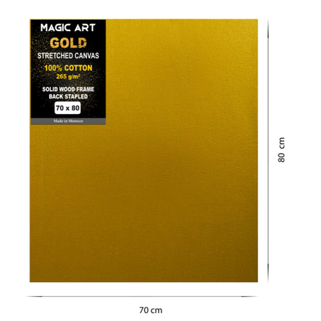 Toile Magic Art Gold 70x80 cm