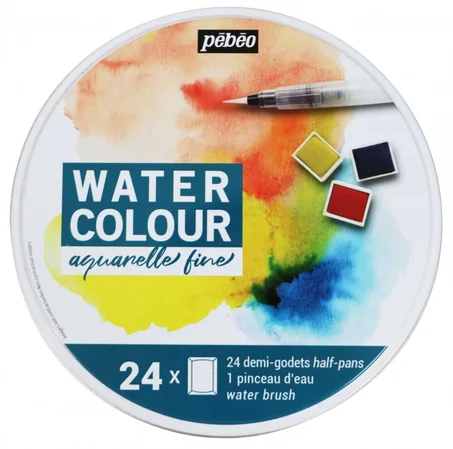 Boite aquarelle Pebeo 24 demi-godets