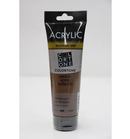 Peinture acrylique Colortone 120ml Brun de vandyck