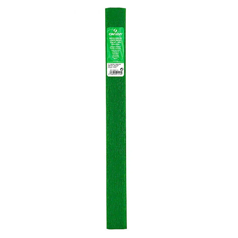 Papier crépon Canson 0.5x2.5m Vert franc
