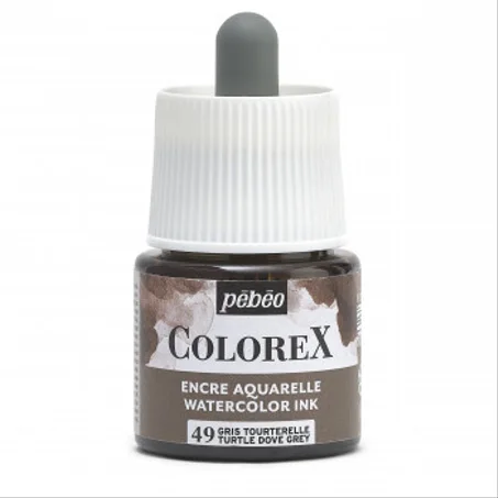 Encre aquarelle Colorex Pebeo 45ml Gris tourterelle