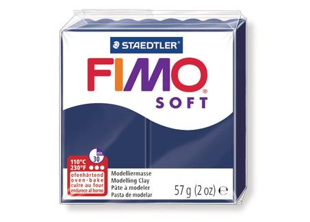 Pate polymère Fimo Soft Staedtler 57g Bleu windsor