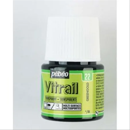 Peinture Vitrail Pebeo Greengold N°22 45ml