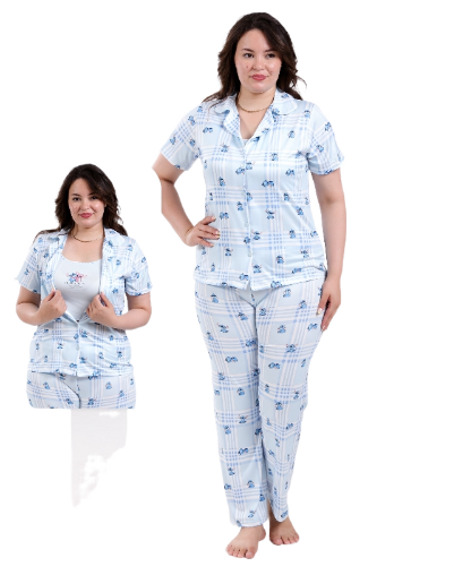 👚 بيجاما نسائية مريحة وأنيقة من Flora Mode 💙