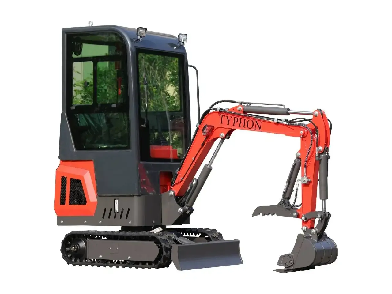TYPHON TERROR ONE Mini Excavator – 1.1 Ton Trench Digger with Cabin