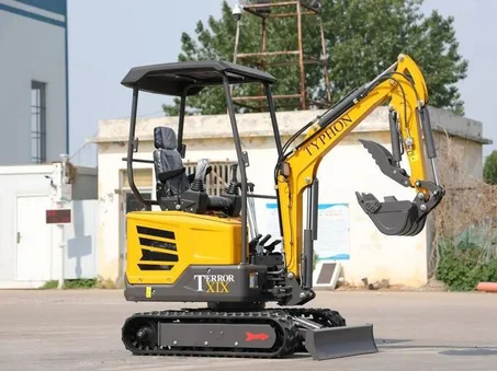 TYPHON TERROR XIX STORM Mini Excavator – 1.8 Ton Trench Digger with Boom Swing,