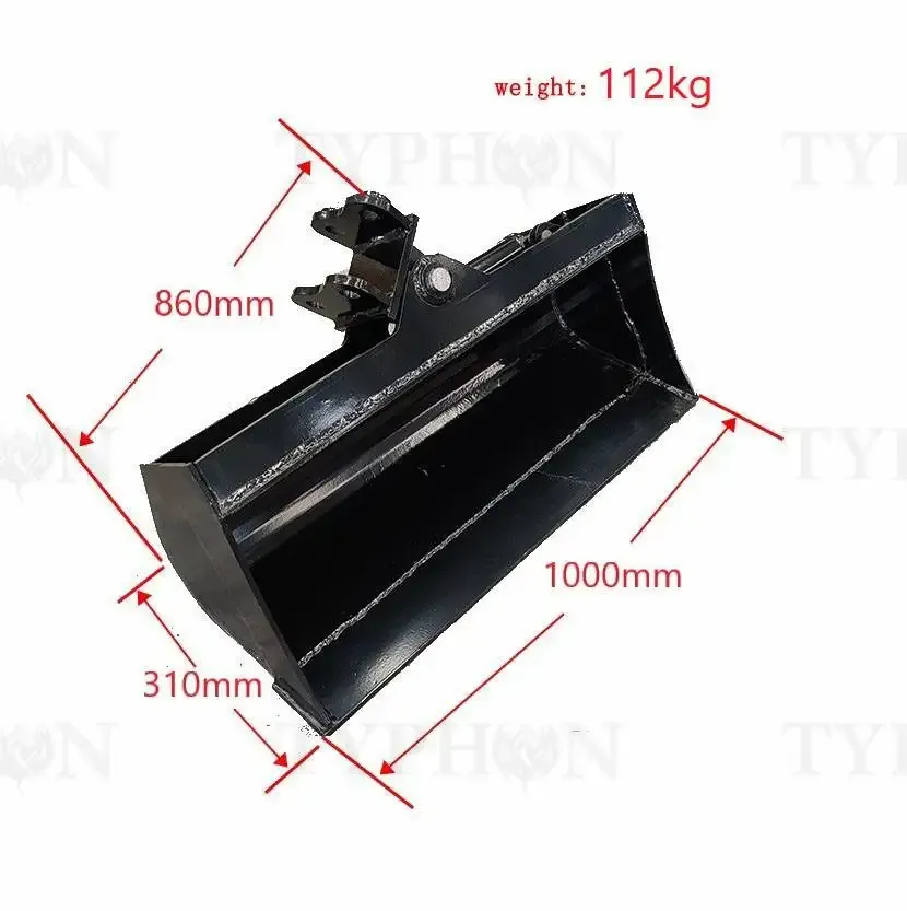 Excavator Attachment Tilt Bucket 39″ Hydraulic Tilting Bucket 1000mm Heavy Duty