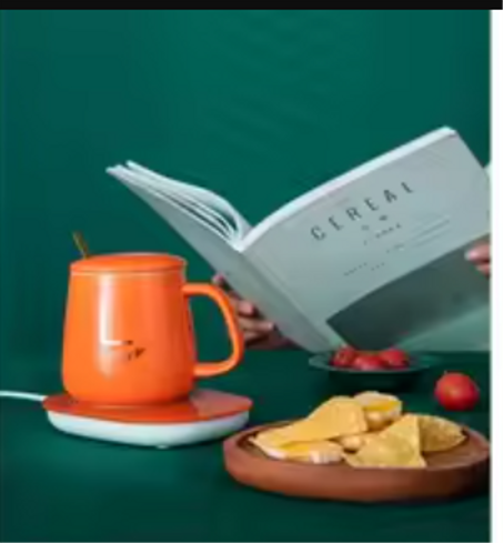 tasses en céramique avec cuillère - tasse thermoforme    كوب قهوة من السيراميك مع ملعقة - تسخين أوتوماتيكي