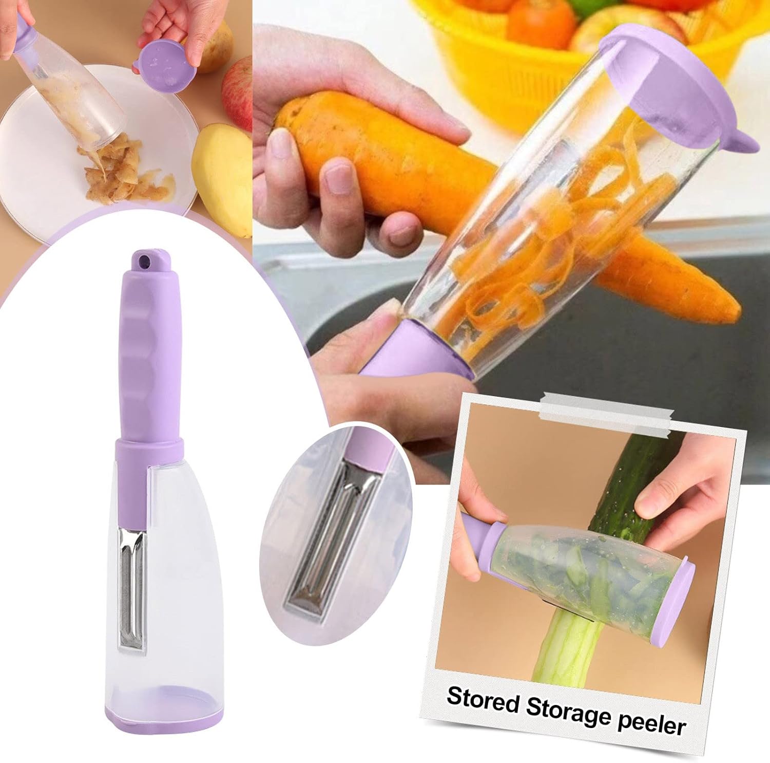 Vegetable and Fruit Peeler (Purple)