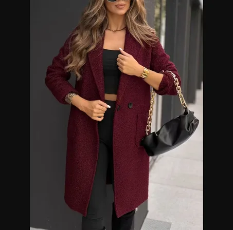 manteau bordeau