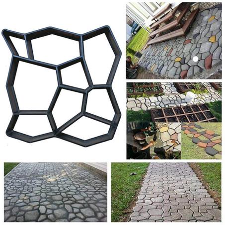 قالب بناء تحفة حجرية وإبداع مسارات أرضية مذهلة