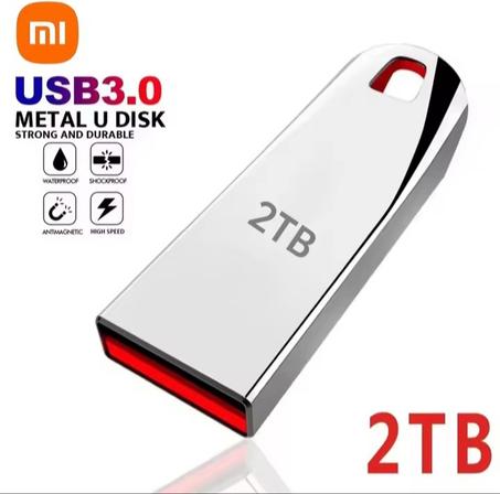 محركات أقراص فلاش معدنية Xiaomi 2 تيرا بايت USB 3.0 عالية السرعة بندريف 1 تيرا بايت 512 جيجابايت 256 جيجابايت محرك أقراص USB محمول مقاوم للماء قرص فلاش USB ميموري