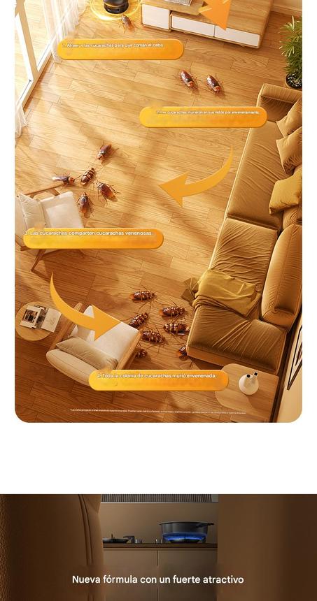Cebo para matar cucarachas de combate