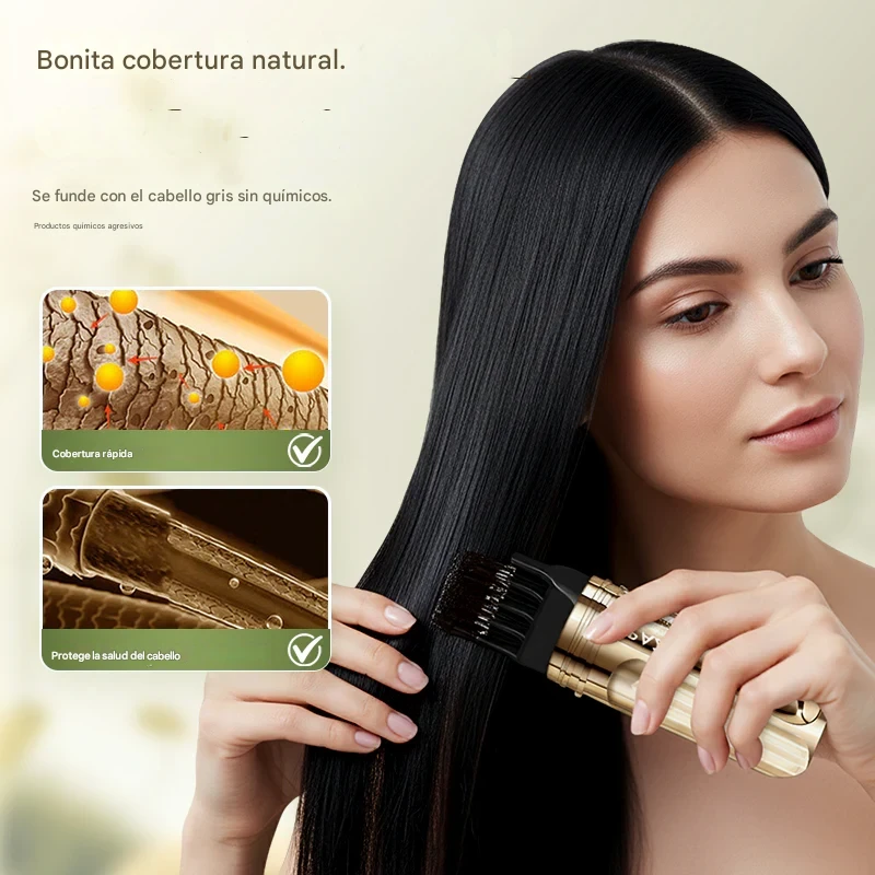 Peine práctico 2 en 1 para teñir el cabello gris