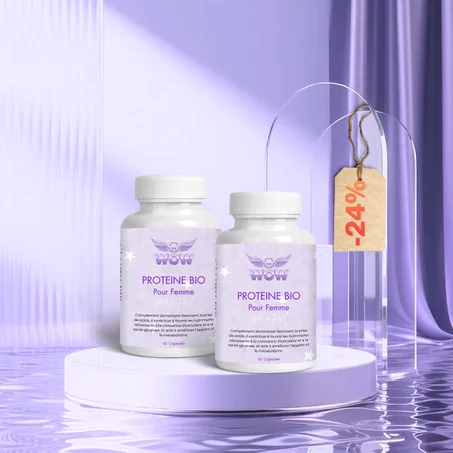 باك بروتين النساء المناطق الأنتوية  Pack broteine bio pour femme 60capsules