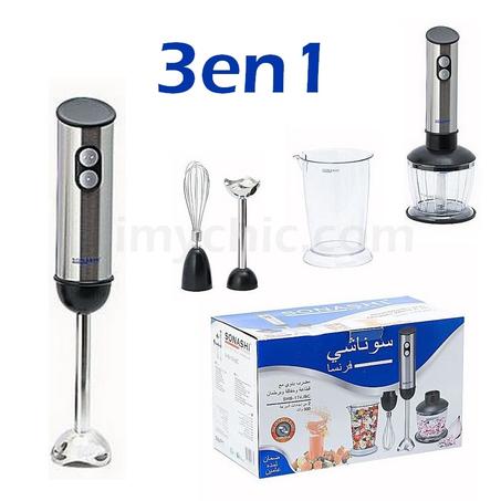 خلاط يدوي 3 في1 : مفرمة/مضرب/خلاط من SONASHI SHB-174JBC