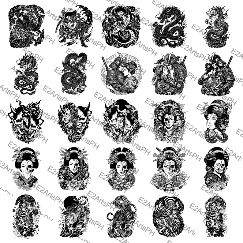 Custom Floral Tattoo Design: Fine Line Flower Bouquet (Digital design)