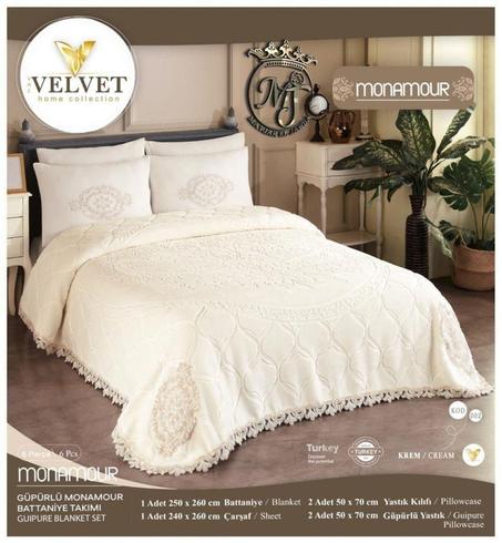 ENSEMBLE DE COUVRE-LIT 6 PCS MODÈLE MONAMOUR