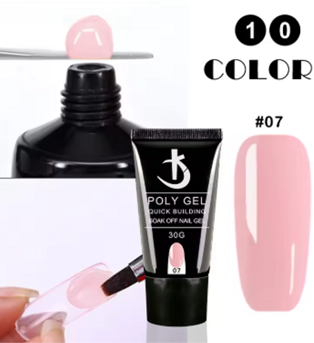 الجل الأكريليكين لطلاء الأظافر Poly Nail Gel 30ml