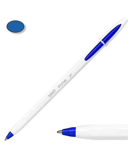 BIC Cristal UP - Stylo à bille - Bleu - pointe moyenne