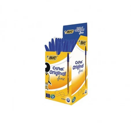 BOITE DE 50 STYLOS BILLE BIC BLEU