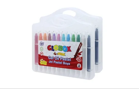 Boite de 12 couleurs pastel rotative