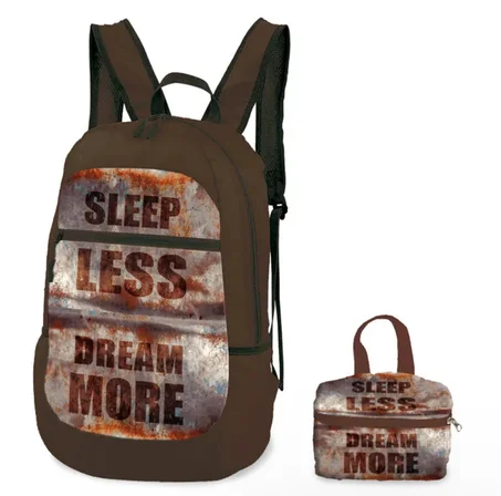sac à dos pliable KATACRAK HAPPY QUOTES