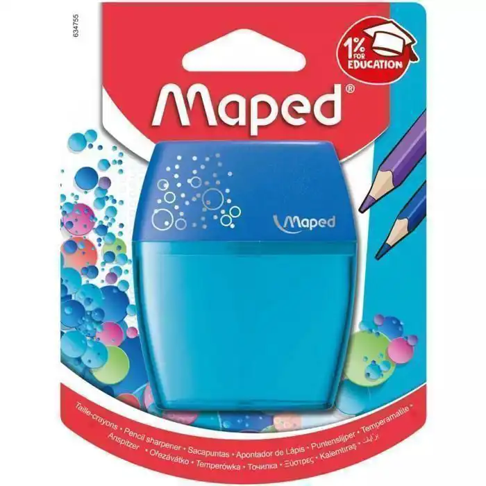 Taille-crayon Maped Shaker - Bleu - Avec réservoir